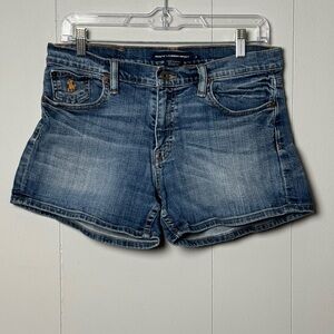 Ralph Lauren Sport Women’s Cotton Blend Classic Blue Jean 4 Inch Shorts Size 30